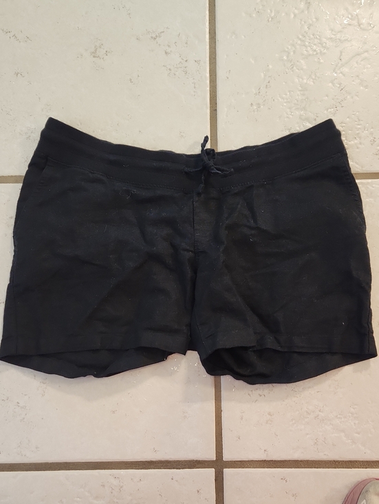 GAP Pants - GAP Maternity Black Linen Shorts EUC